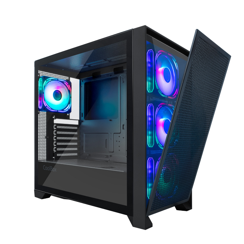CAJA GAMING TORRE ATX GE2000 DUALVIEW ARGB NEGRO COOLBOX