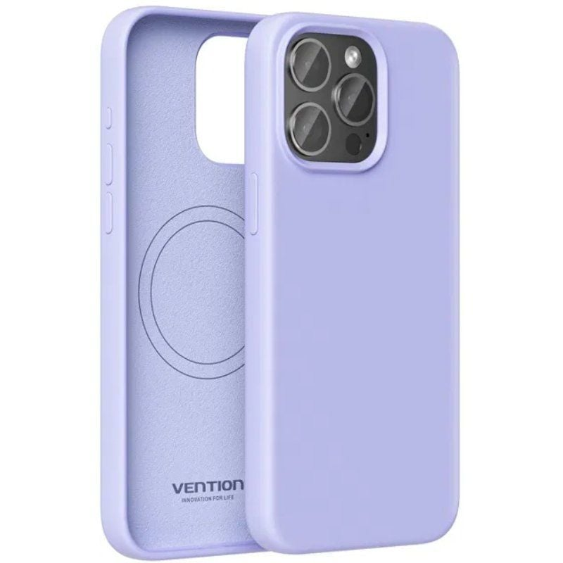 FUNDA SILICONA MAGSAFE IPHONE 14 PRO MORADO VENTION