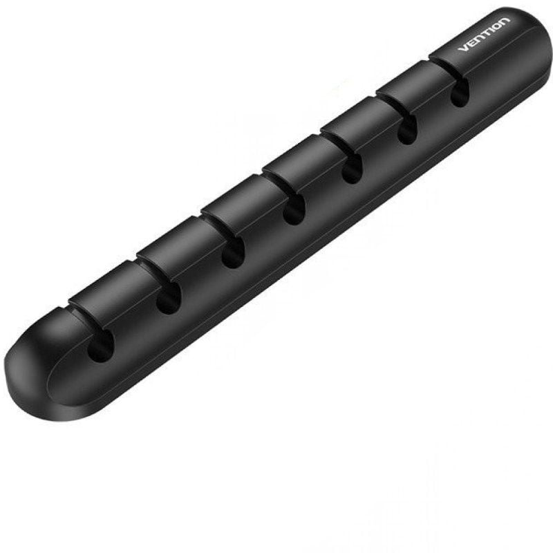 ORGANIZADOR CABLES EN ESPIRAL 7 PUERTOS (2 uds) NEGRO VENTION