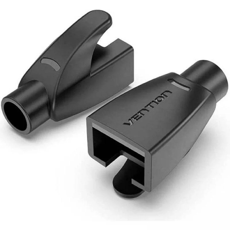 FUNDA PROTECTORA RJ45 (50 Und) NEGRO VENTION
