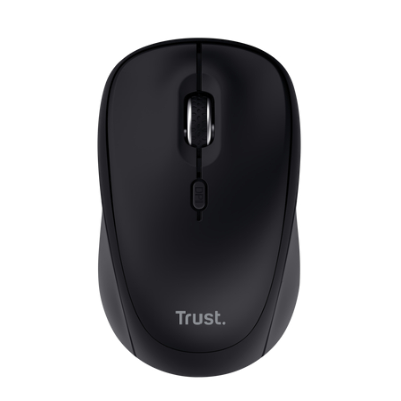 RATON OPTICO YVI+ WIRELESS MULTIDISPOSITIVO NEGRO TRUST