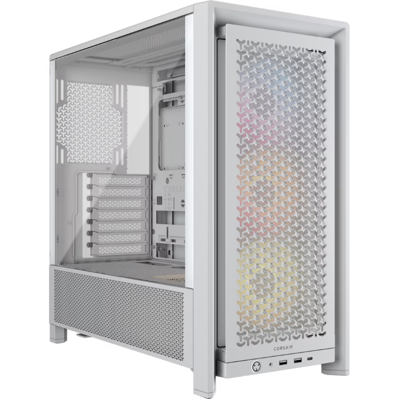 CAJA SEMITORRE ATX FRAME 4000D RS ARGB WHITE CORSAIR