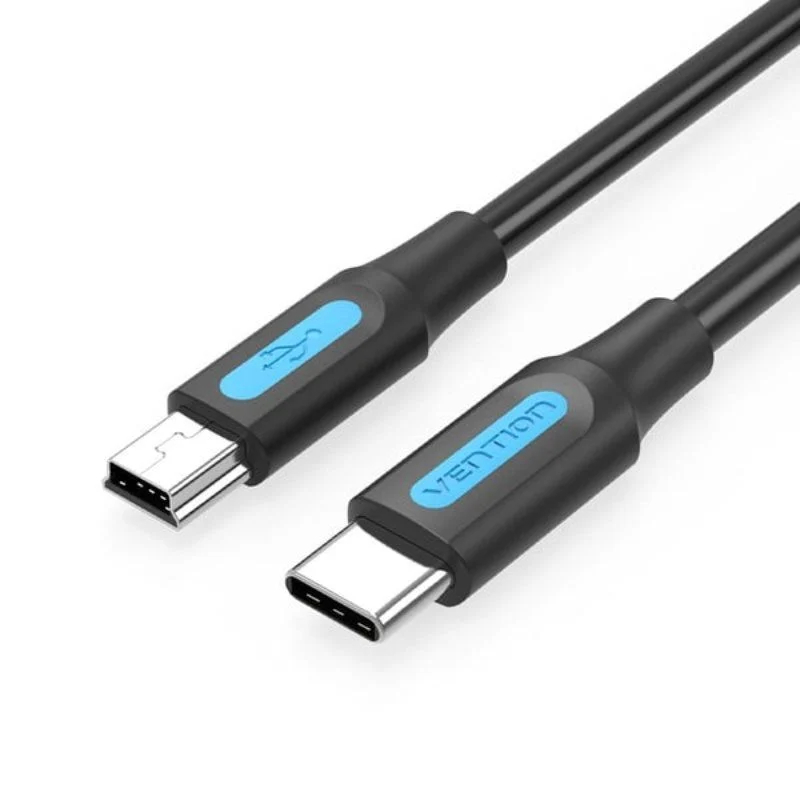 CABLE USB-C 2.0 A MINI USB M-M 1 M NEGRO VENTION