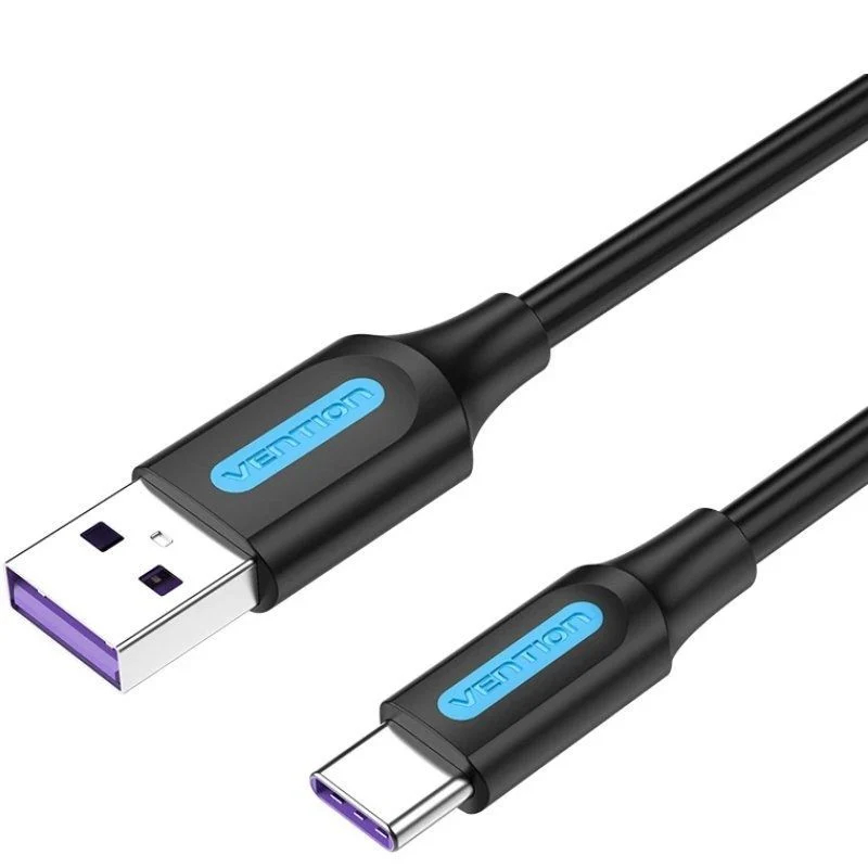 CABLE USB-A A USB-C M-M 1.5 M NEGRO VENTION