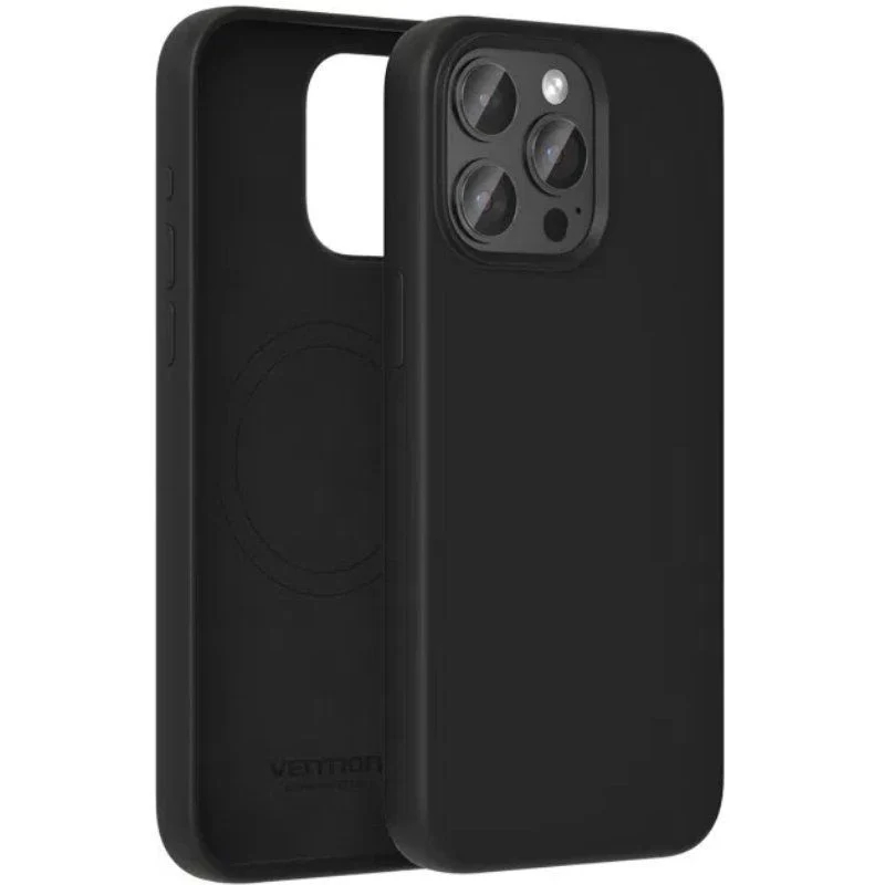 FUNDA SILICONA MAGSAFE IPHONE 13 PRO MAX NEGRO VENTION