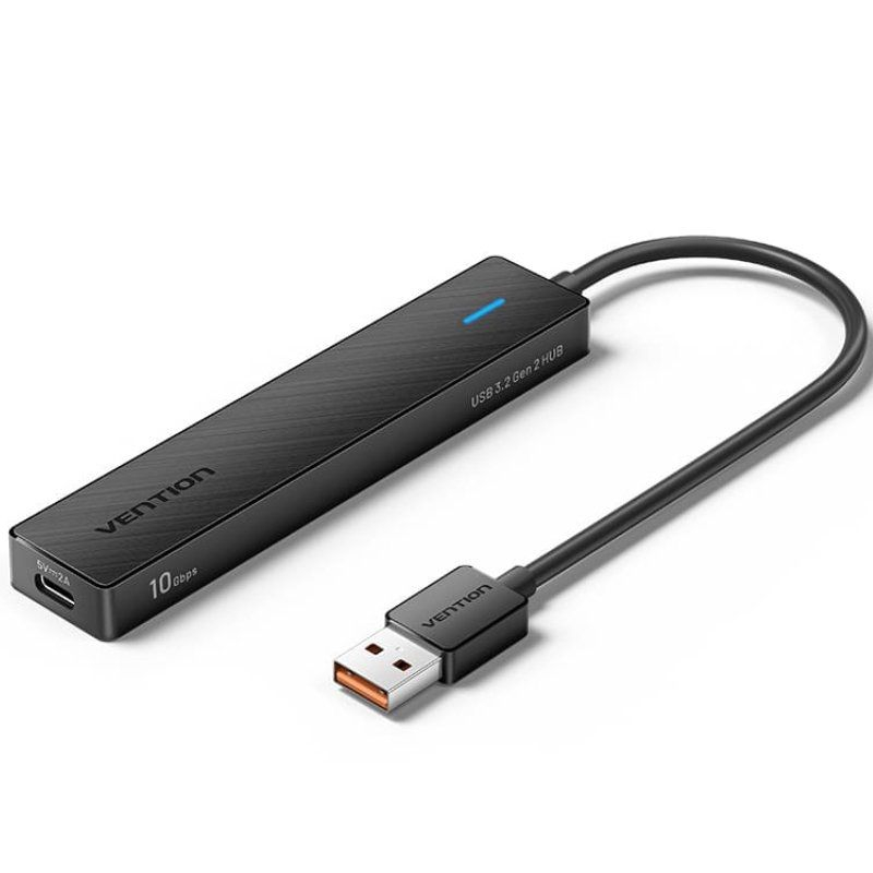HUB 4 PUERTOS USB 3.2 2xUSB-C 3.2 1xUSB-C 3.0 0.15 M GRIS VENTION
