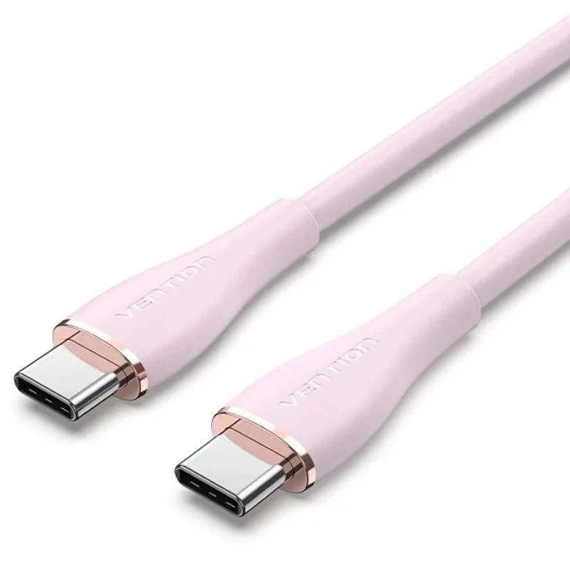 CABLE USB-C A USB-C 2.0 100W 1.5 M ROSA VENTION