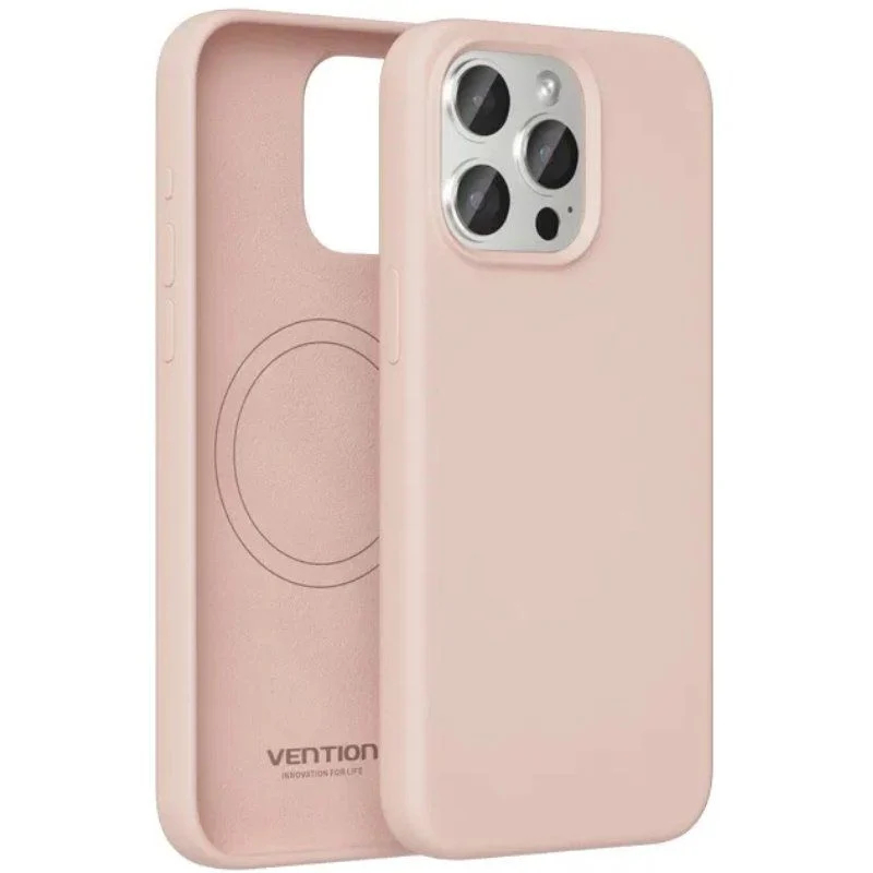 FUNDA SILICONA MAGSAFE IPHONE 14 PLUS ROSA VENTION