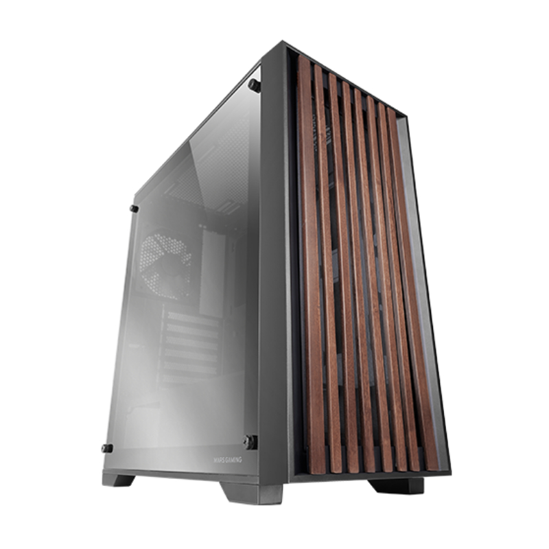 CAJA SEMITORRE ATX MC-WOODC NEGRO MARS GAMING