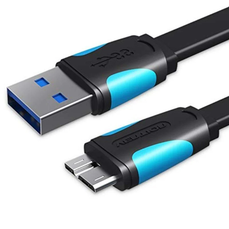 CABLE MICRO USB A USB-A 3.0 M-M 2 M NEGRO VENTION