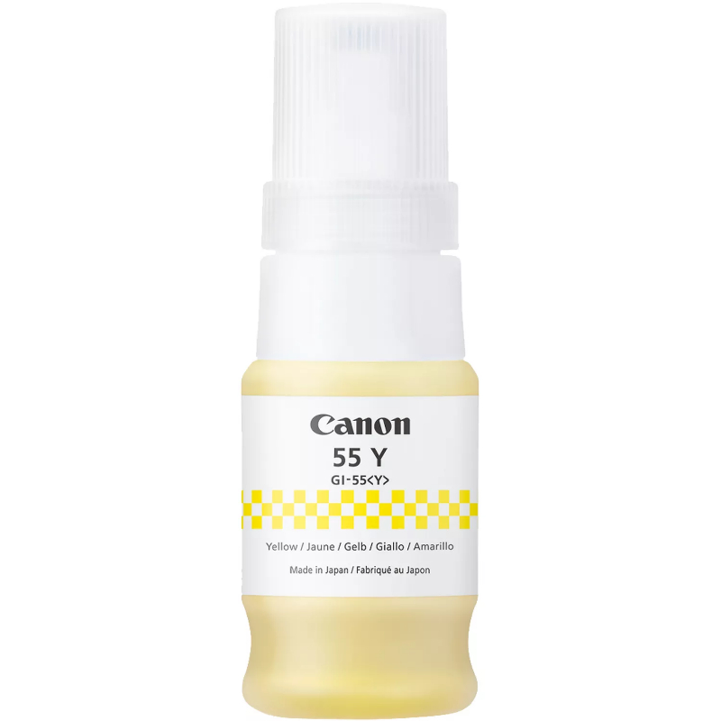 CARTUCHO BOTELLA TINTA AMARILLO GI-55 CANON