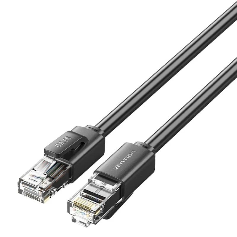 CABLE DE RED LATIGUILLO RJ45 UTP CAT6 AWG26 5 M NEGRO VENTION
