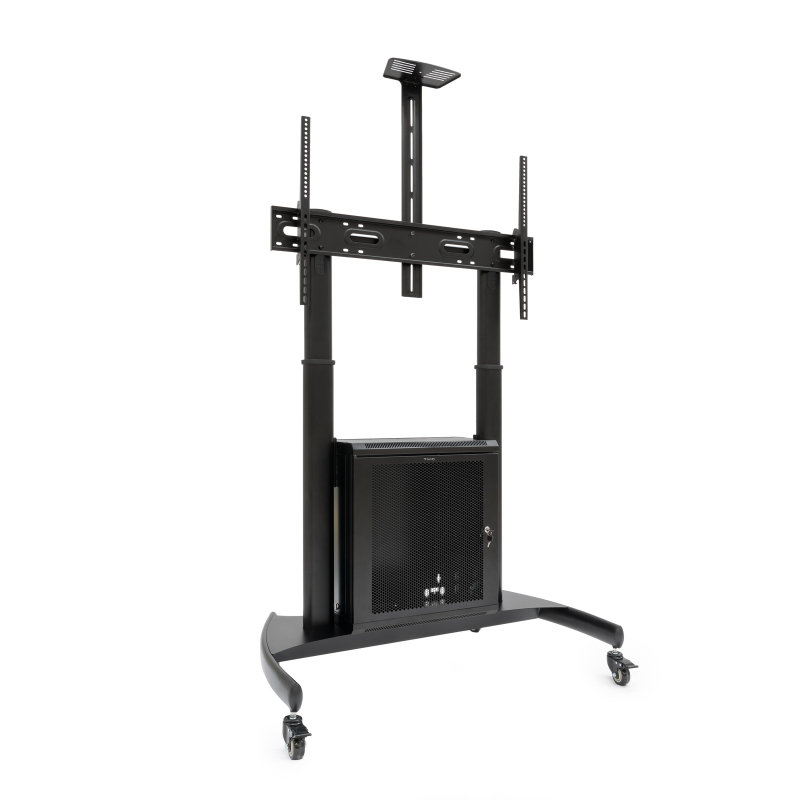 SOPORTE SUELO + RUEDAS + ARMARIO MULTIUSOS + ACC. RACK NARNIA 60"-100" TOOQ