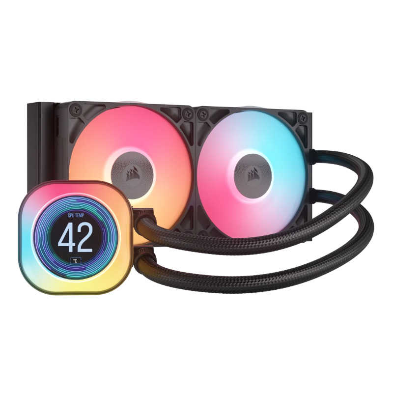 REFRIGERACION LIQUIDA ICUE LINK TITAN 240 RX LCD AIO BLACK CORSAIR