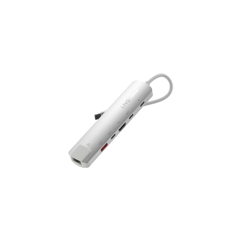 HUB 6 PUERTOS PRO USB-C 140W GRIS LINQ