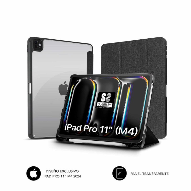 FUNDA TABLET IPAD PRO 11" 2024  NEGRO SUBBLIM
