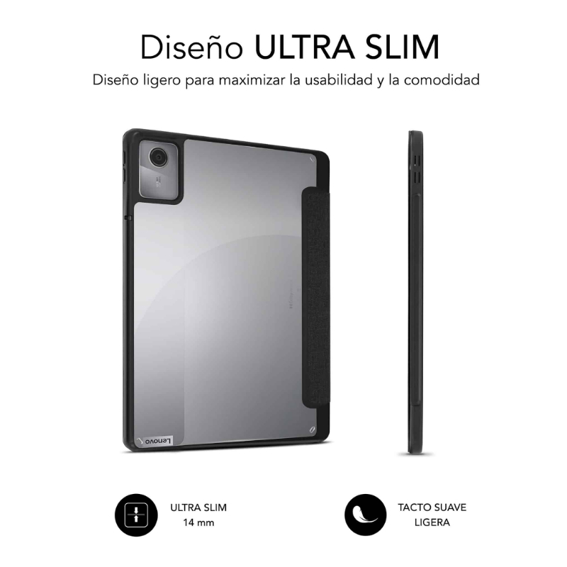 FUNDA TABLET CLEAR SHOCK LENOVO M11 11" NEGRO SUBBLIM