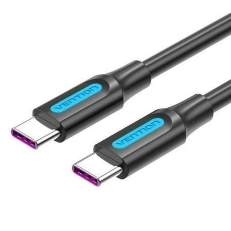 CABLE USB-C A USB-C 1 M NEGRO VENTION
