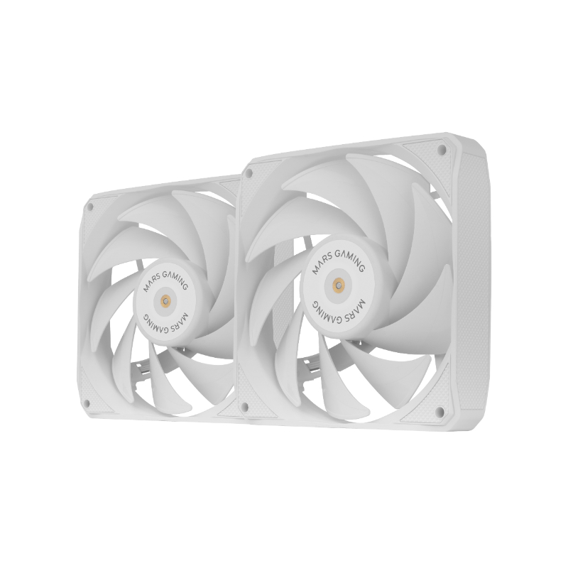 KIT 2 VENTILADORES AUXILIAR MFNCLX2 BLANCO MARS GAMING