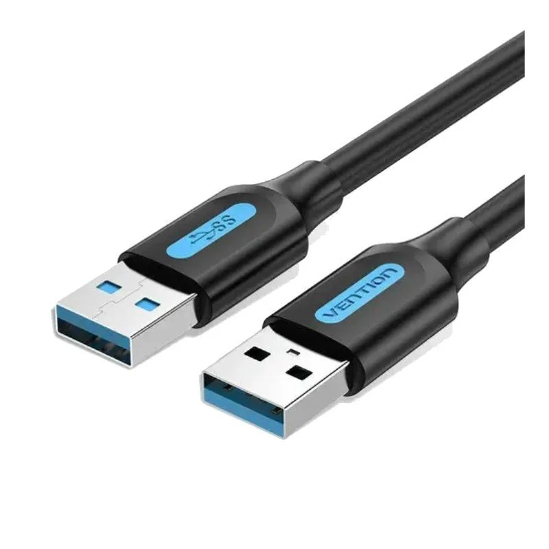 CABLE USB-A A USB-A M-M 0.5 M NEGRO VENTION