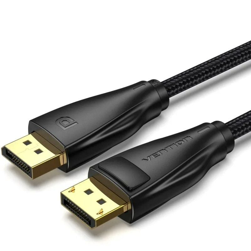 CABLE DISPLAYPORT 1.4 8K DP/M-DP/M TRENZADO 2 M NEGRO VENTION