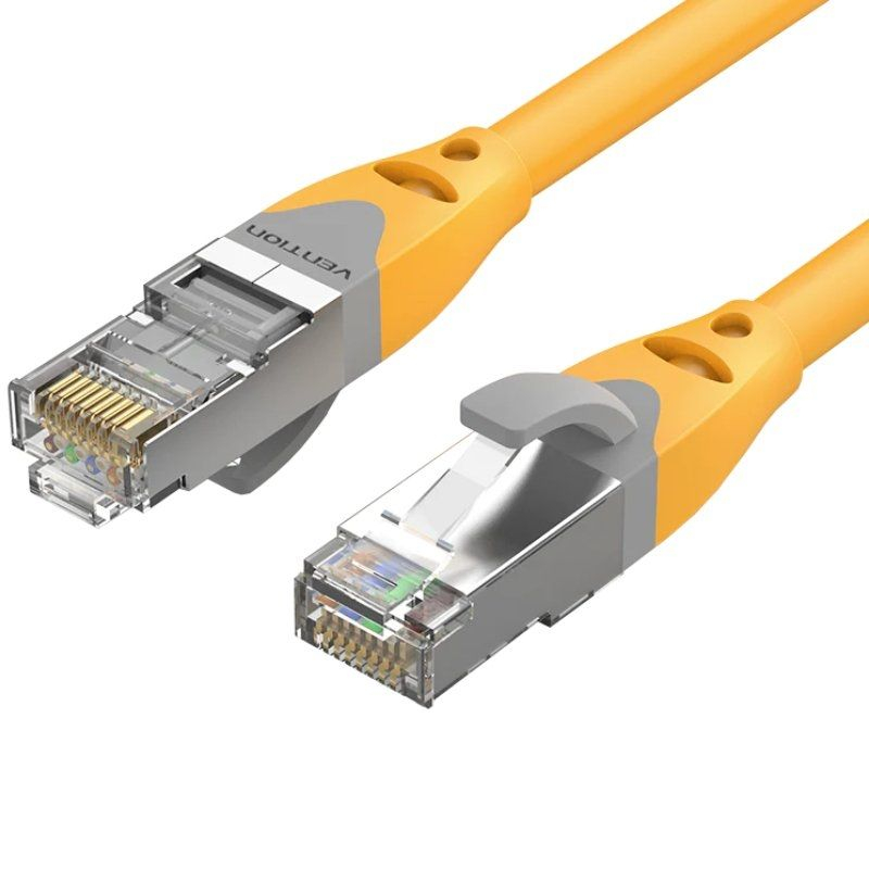 CABLE DE RED LATIGUILLO RJ45 CAT.6A SFTP AWG27 2 M AMARILLO VENTION