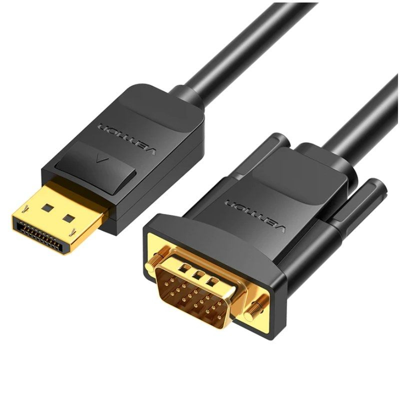 CONVERSOR DISPLAYPORT/M A VGA/M 1.5 M NEGRO VENTION