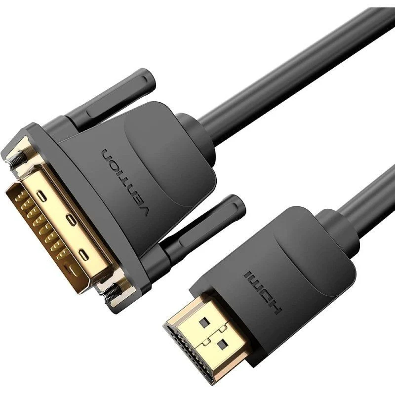 CONVERSOR DVI/M A HDMI/M 2 M NEGRO VENTION