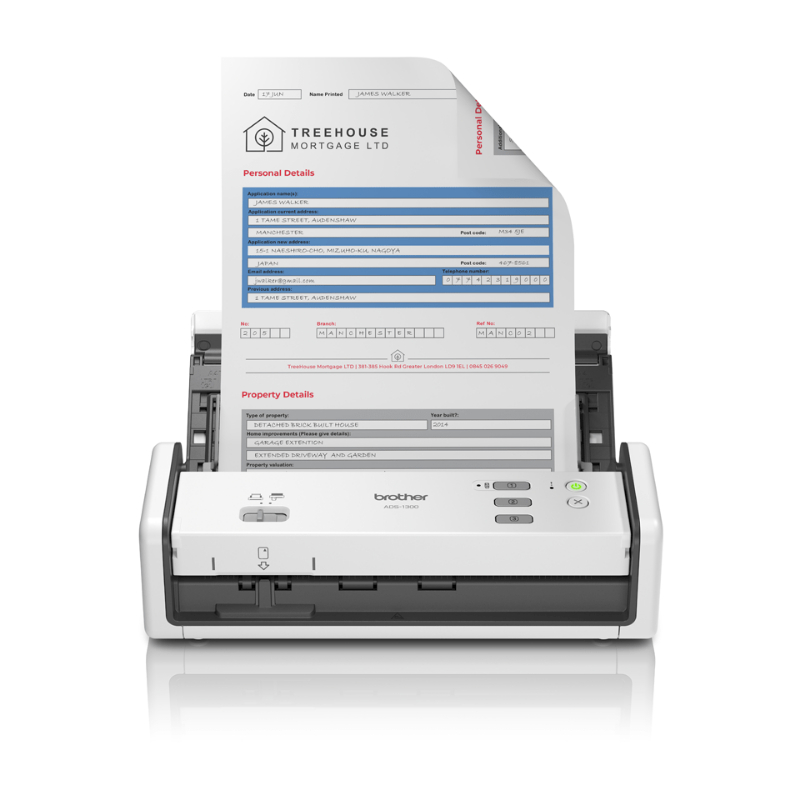 BROTHER ESCANER ADS-1300 BLANCO