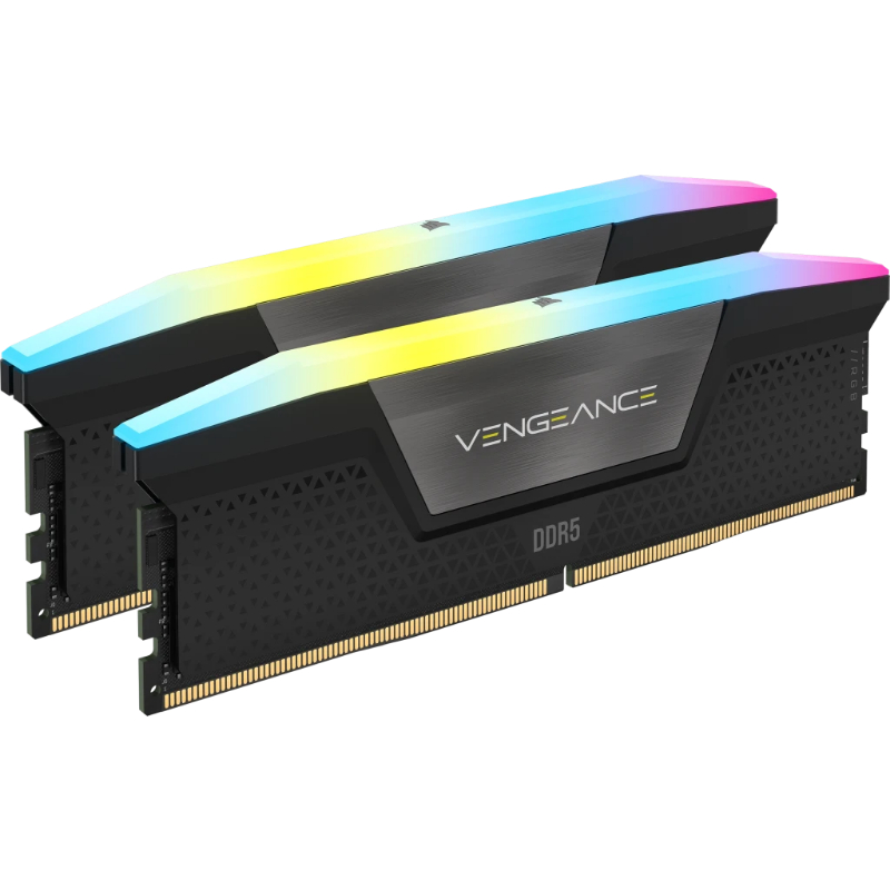 DDR5 32 GB(2X16KIT) 5200 VENGEANCE RGB BLACK CORSAIR