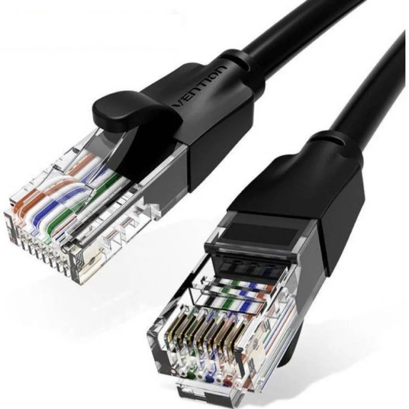 CABLE DE RED LATIGUILLO RJ45 UTP CAT6 AWG26 1.5 M NEGRO VENTION