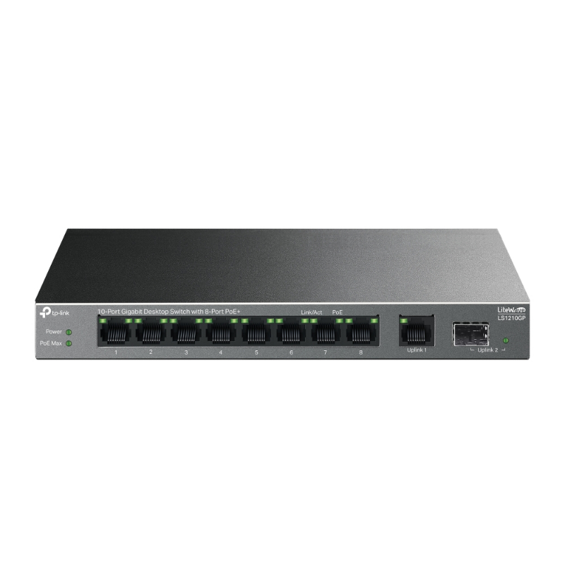 TP-LINK SWITCH 10 PUERTOS 10/100/1Gbit + 8 PoE+