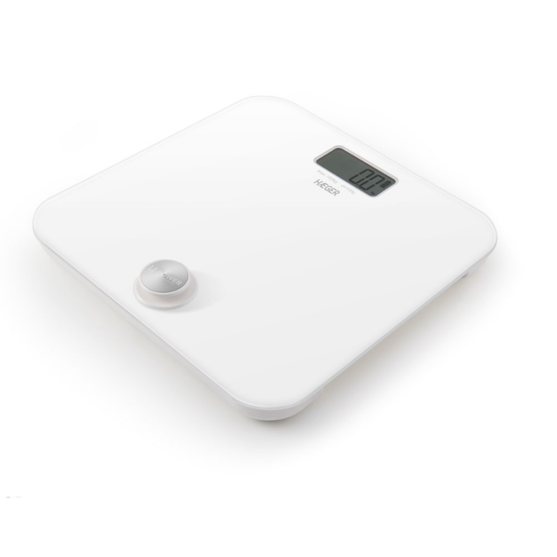 BASCULA DE BAÑO U-POWER ELECTRONICA CON TECNOLOGIA "STAIN GAUGE" BLANCO HAEGER