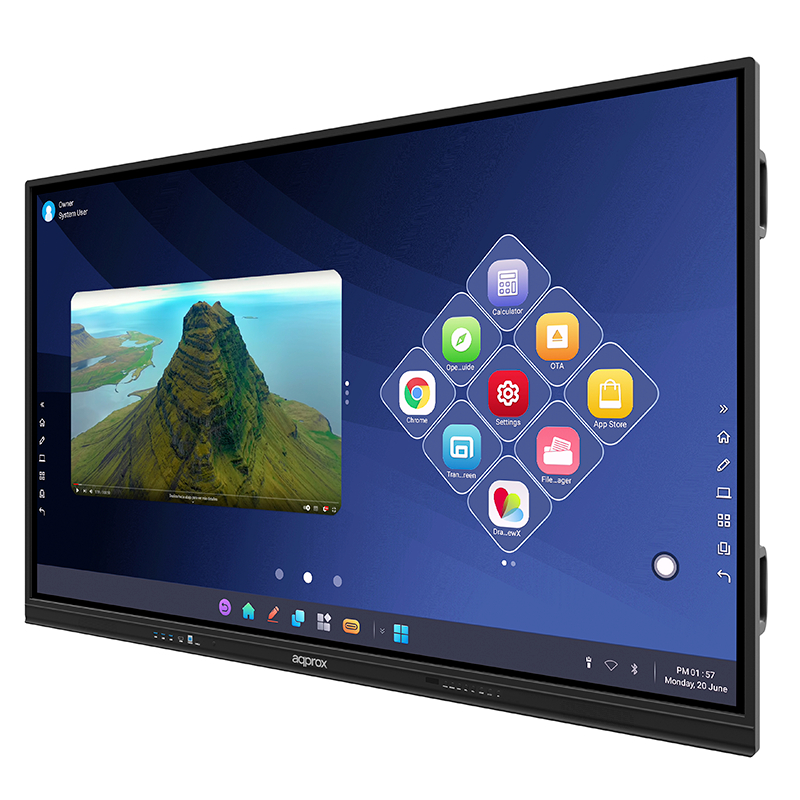 PANTALLA INTERACTIVA TACTIL ANDROID 4K 86" APPROX