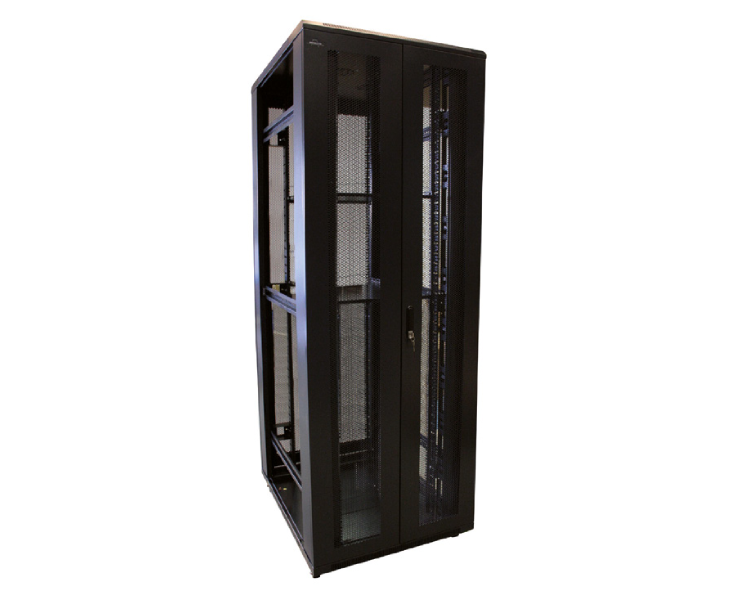 ARMARIO DE SUELO RACK 19´´ 42U 800x1000 PUERTA DOBLE PERFORADA