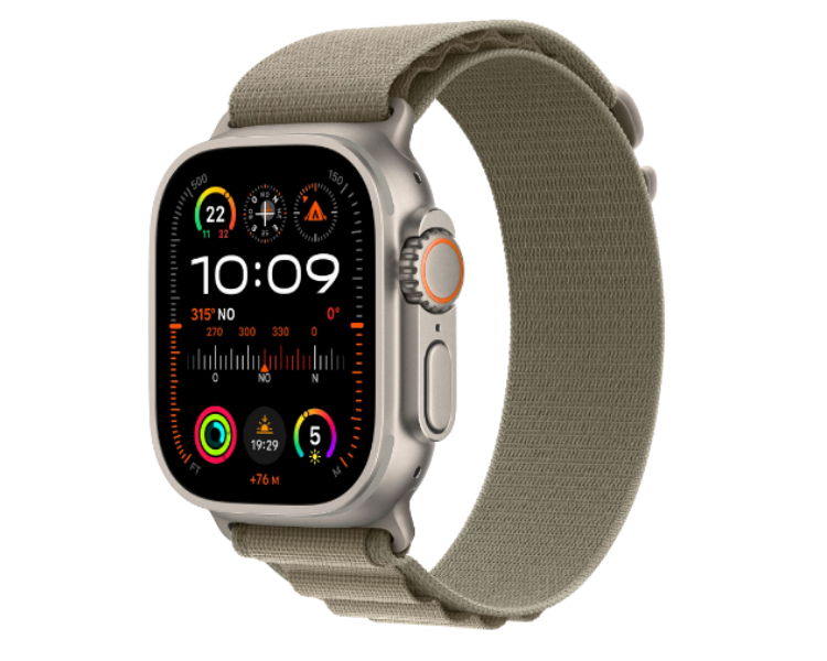 APPLE WATCH ULTRA 2 CAJA TITANIO GPS+CELL 49mm CORREA LOOP OLIVE ALPINE TALLA S