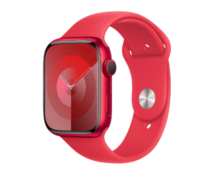 APPLE WATCH SERIES 9 CAJA ALUMINIO ROJA GPS 45mm CORREA DEPORTIVA RED M/L