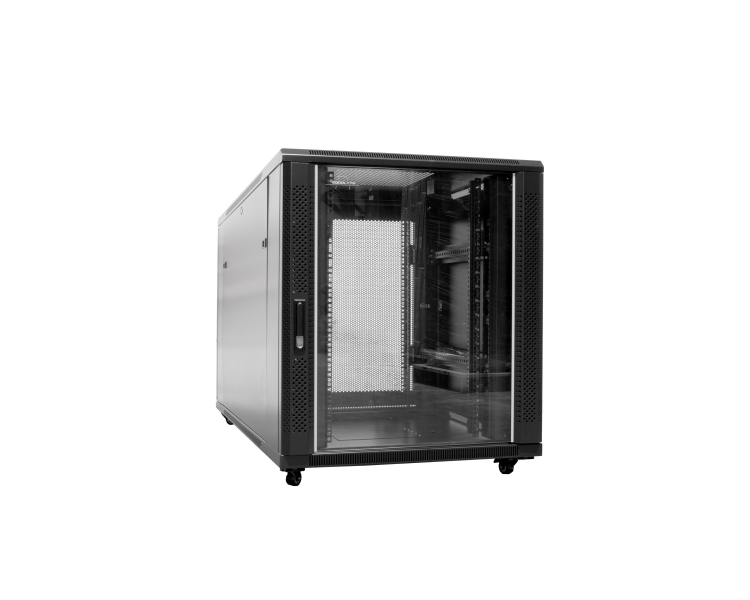 ARMARIO DE SUELO RACK 19´´ 18U 600x1000 PUERTA DE CRISTAL