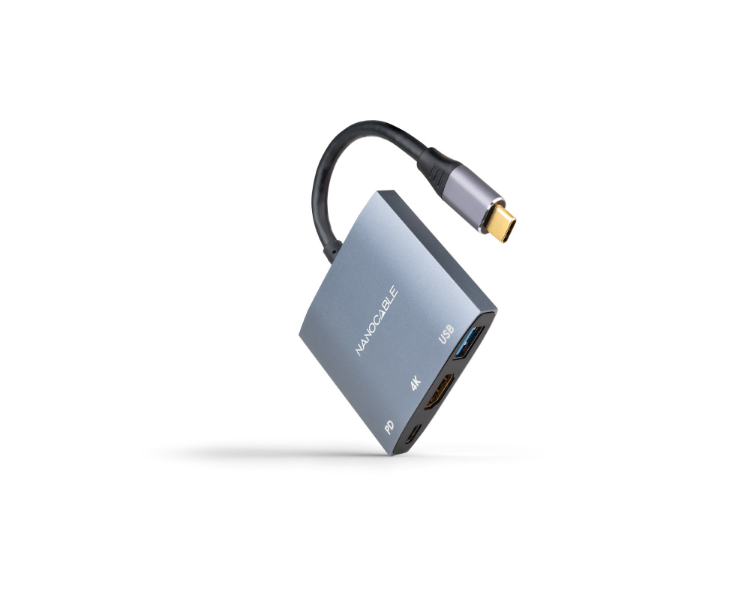 CONVERSOR USB-C A HDMI/USB3.0/USB-C PD 15CM NANOCABLE