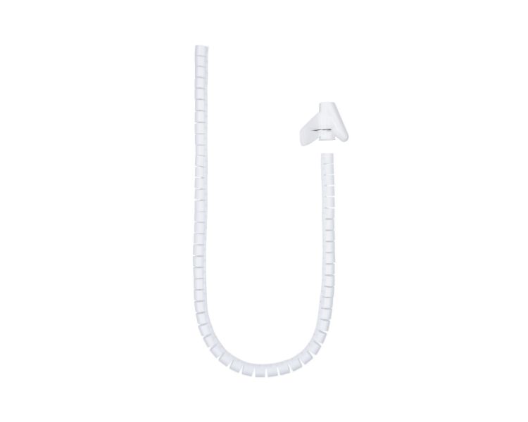 ORGANIZADOR CABLES FLEXIBLE 25MM 3 M BLANCO NANOCABLE