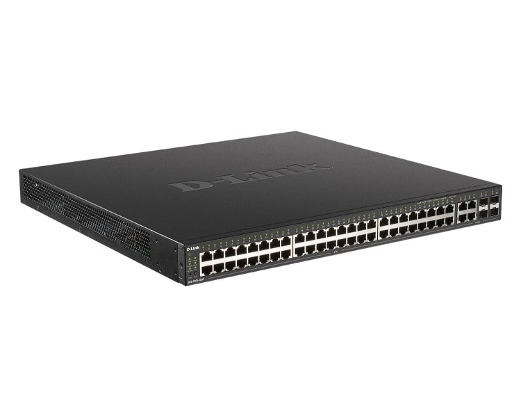 D-LINK SWITCH 48 PUERTOS 10/100/1Gbit w/4 Combo 1000BaseT/SFP PoE