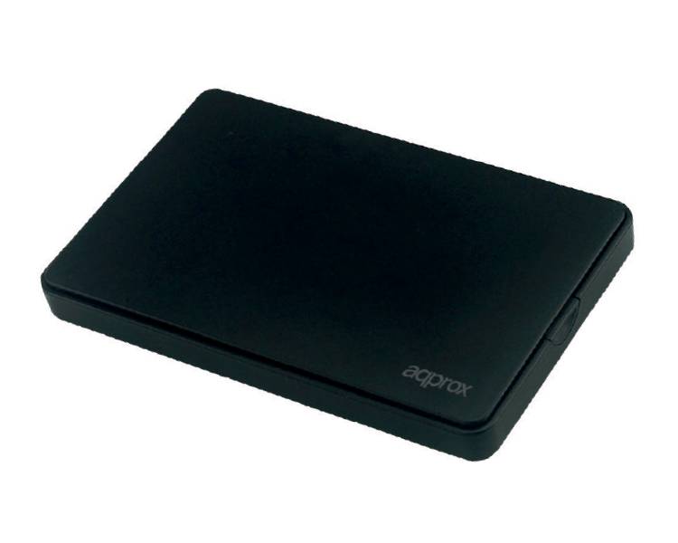 CAJA EXTERNA USB 2.5" SATA SCREWLESS NEGRO APPROX