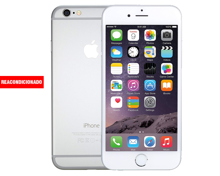 APPLE iPHONE 6 16 GB SILVER REACONDICIONADO GRADO A
