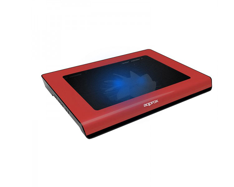 LAPTOP COOLER PAD 14" 2 LEDS ROJO APPROX