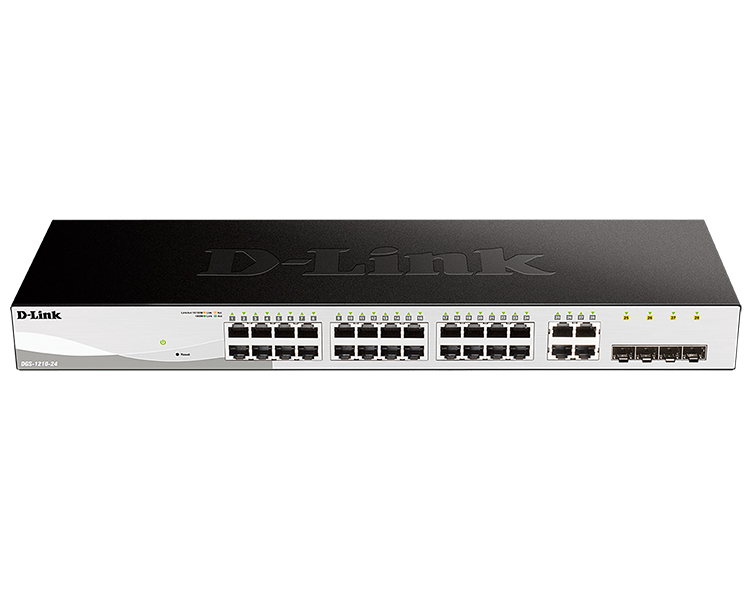 D-LINK SWITCH 24 PUERTOS 10/100/1Gbit w/4 Combo 1000BaseT/SFP