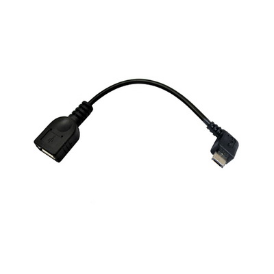 CABLE HOST OTG ACODADO TIPO MICRO B/M-A/H 15 CM NANOCABLE