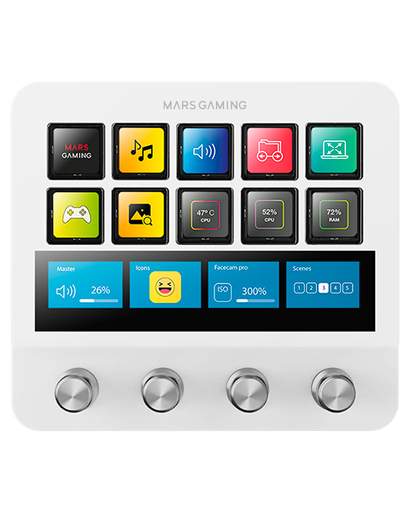 [44876] PLATAFORMA DE CONTROL MSD-PRO BLANCO MARS GAMING