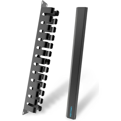 [44482] ORGANIZADOR CABLES EN ESPIRAL 24 PUERTOS NEGRO VENTION