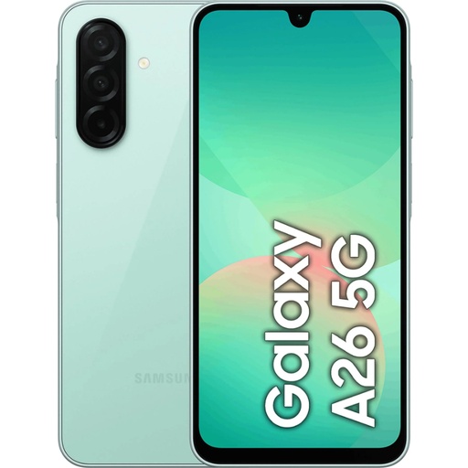 [44194] SMARTPHONE SAMSUNG GALAXY A26 5G 6.7" 256 GB VERDE