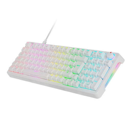 [43944] TECLADO MECANICO MKPRO SWITCH LINEAR SILENT RGB BLANCO MARS GAMING